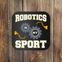 Cool Robotics Art Men Women Robot Engineering Programming Coaster thumb 0
