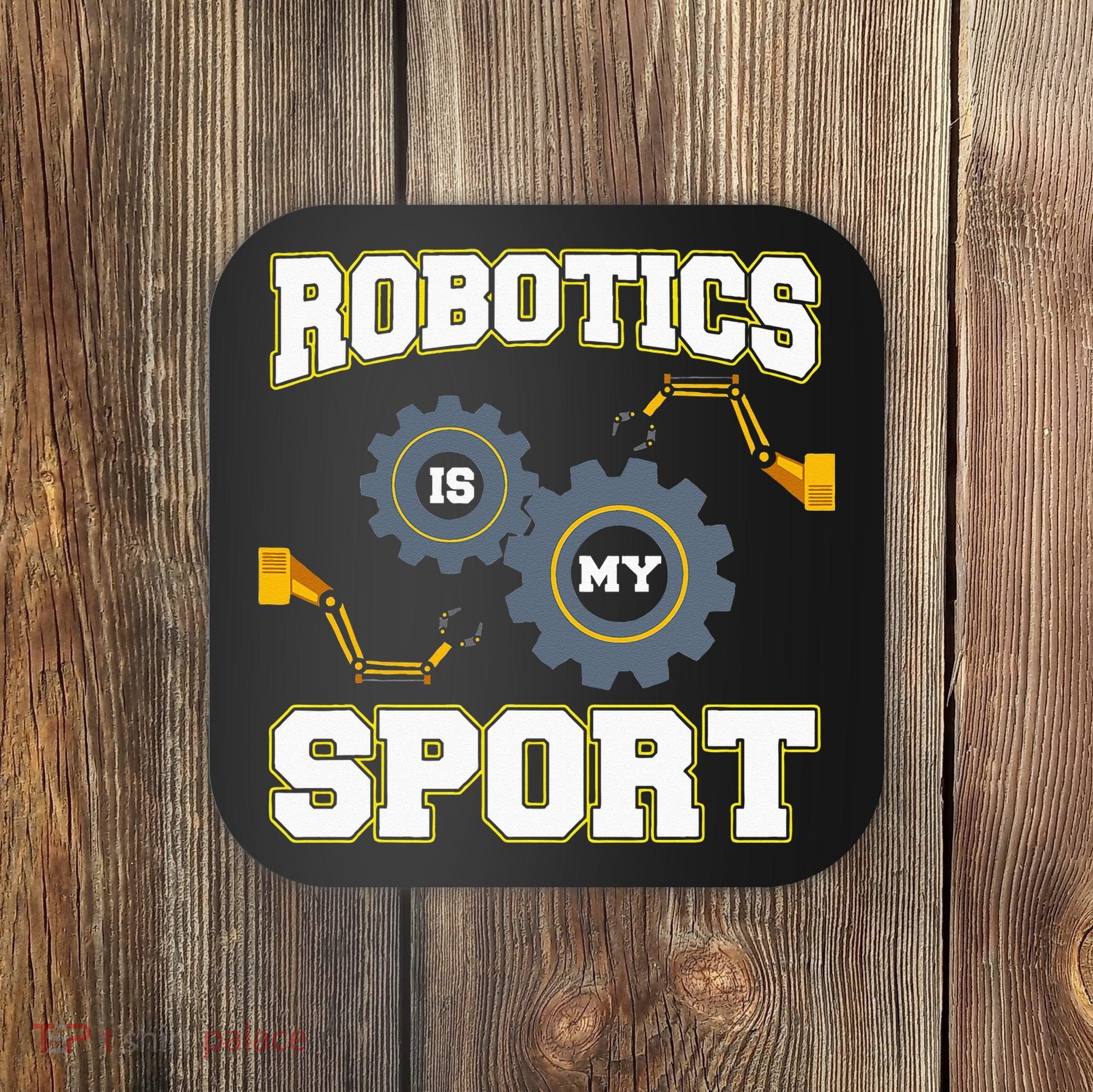 Cool Robotics Art Men Women Robot Engineering Programming Coaster