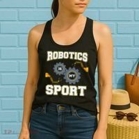 Cool Robotics Art Men Women Robot Engineering Programming Women's Tank Top thumb 2
