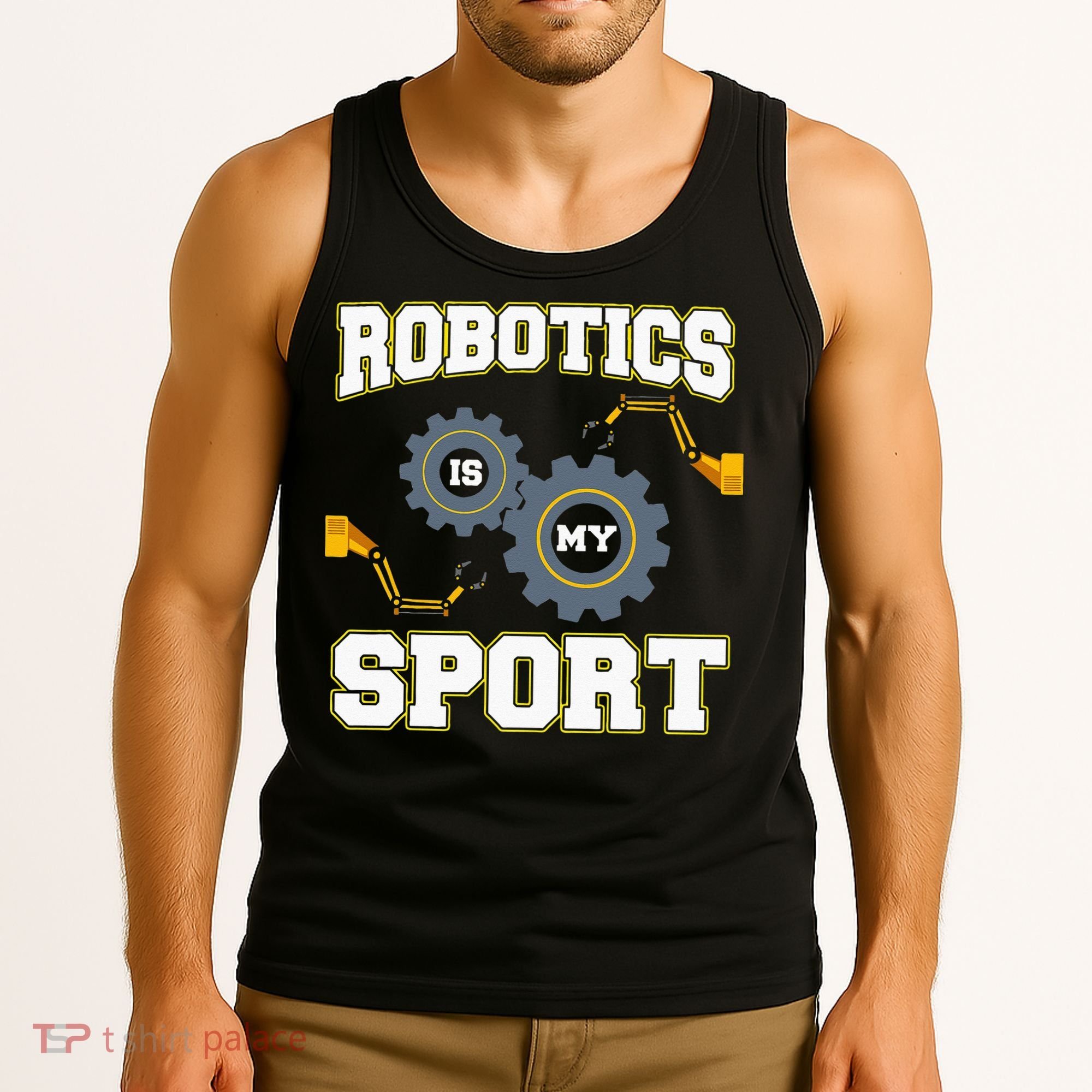 Cool Robotics Art Men Women Robot Engineering Programming Tank Top