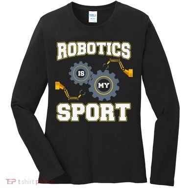 Cool Robotics Art Men Women Robot Engineering Programming Women's Long Sleeve Shirt