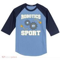 Cool Robotics Art Men Women Robot Engineering Programming Raglan Baseball Sleeve Shirt thumb 0