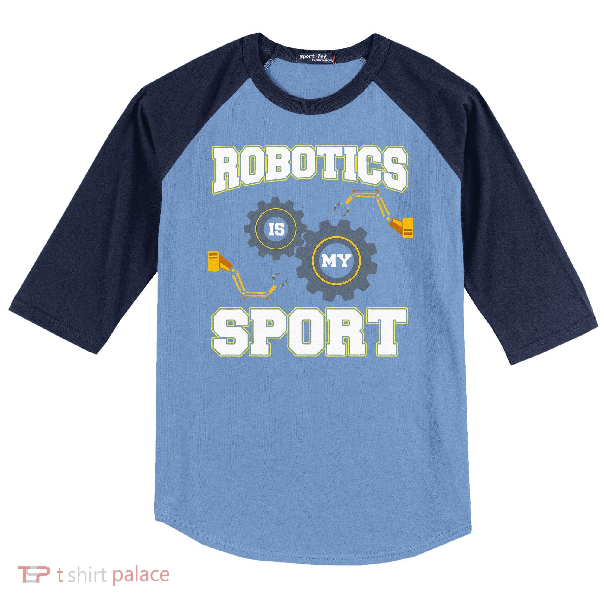 Cool Robotics Art Men Women Robot Engineering Programming Raglan Baseball Sleeve Shirt