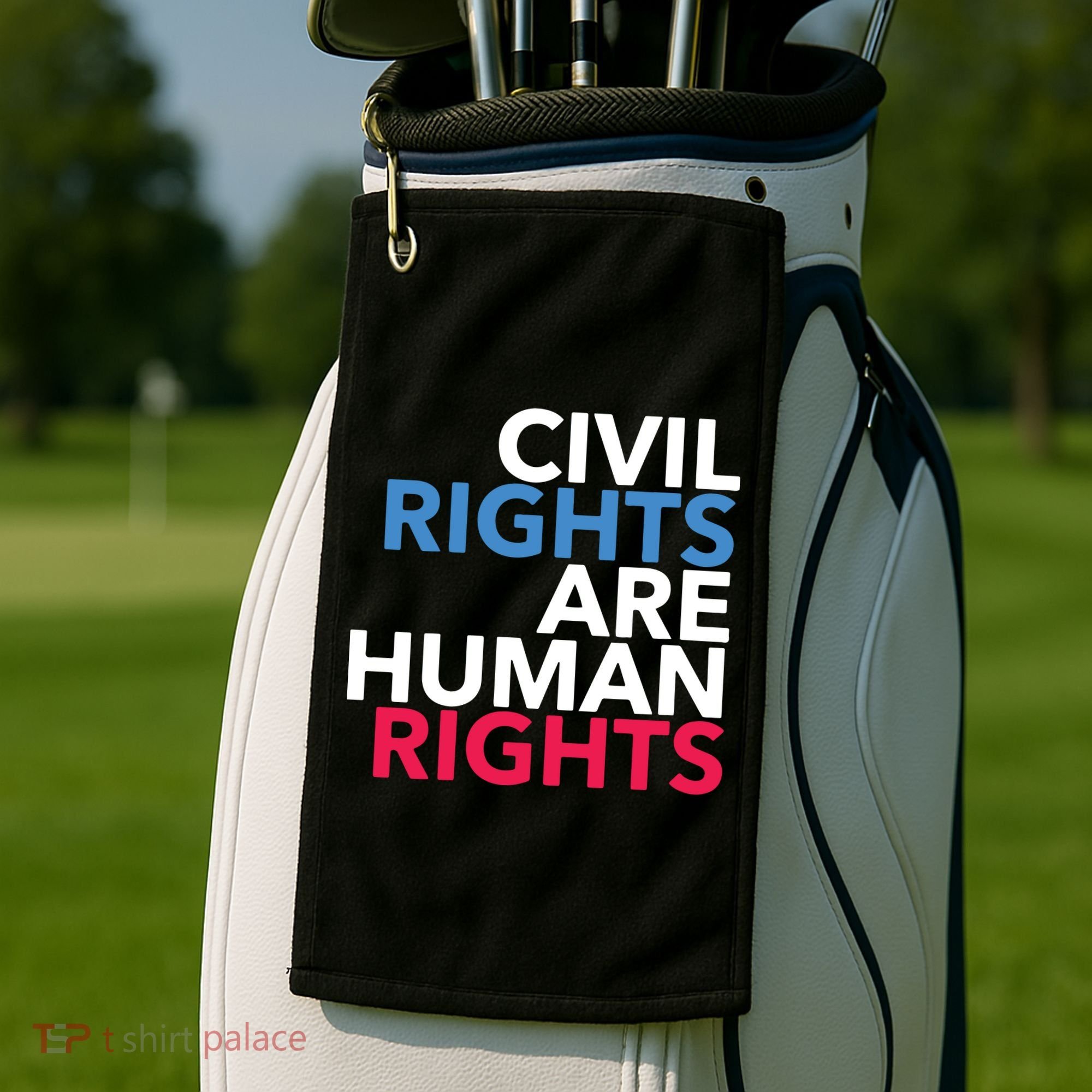 Civil Rights Are Human Rights Premium Golf Towel