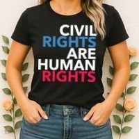 Civil Rights Are Human Rights Premium Women's T-Shirt thumb 2