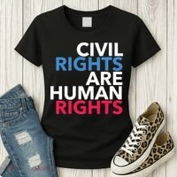 Civil Rights Are Human Rights Premium Women's T-Shirt thumb 3