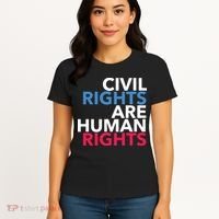 Civil Rights Are Human Rights Premium Women's T-Shirt thumb 4