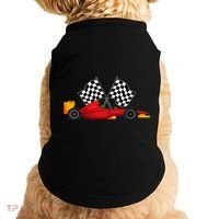 Car Racing Automobile Sport Racer Checkered Flag Finish Line Doggie Tank thumb 0