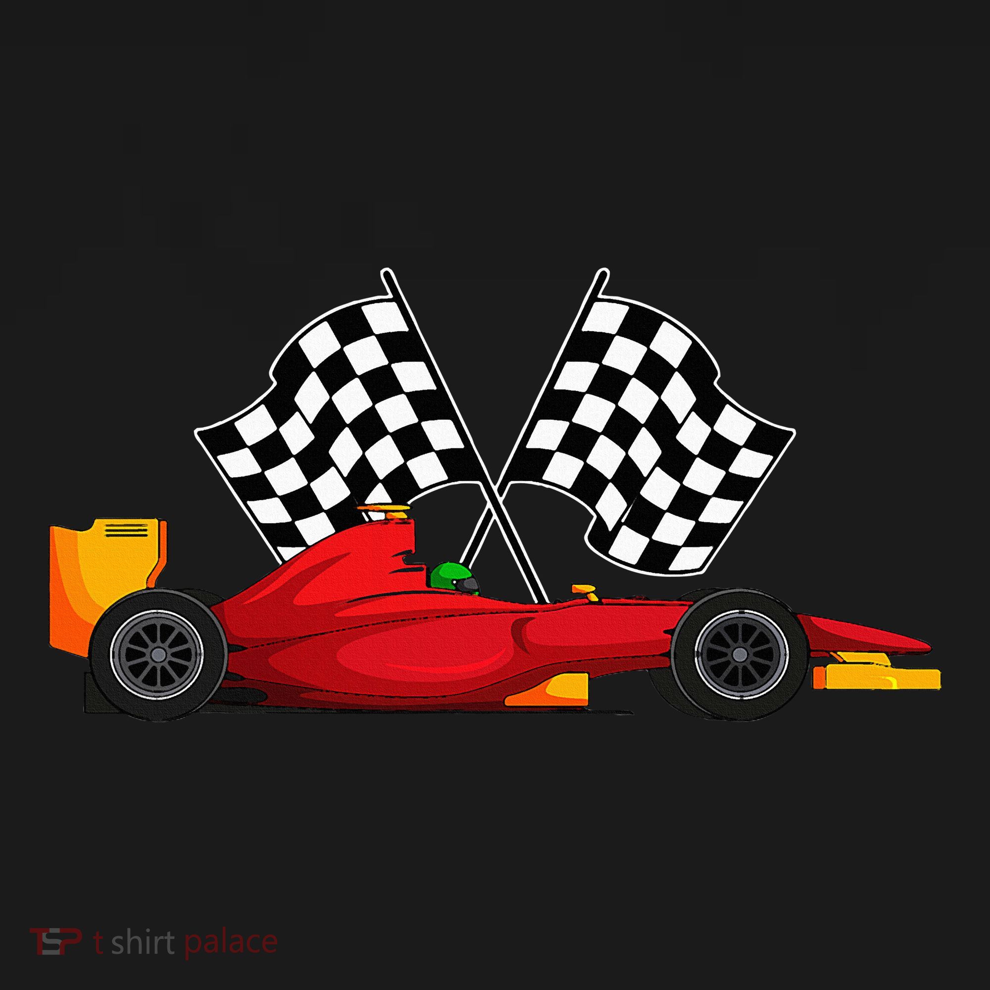Car Racing Automobile Sport Racer Checkered Flag Finish Line Pajama Set