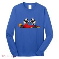 Car Racing Automobile Sport Racer Checkered Flag Finish Line Long Sleeve Shirt thumb 0