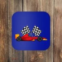 Car Racing Automobile Sport Racer Checkered Flag Finish Line Coaster thumb 0
