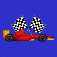 Car Racing Automobile Sport Racer Checkered Flag Finish Line Polo thumb 2