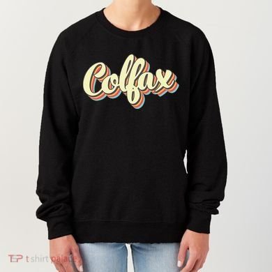 Colfax Retro Art Baseball Font Vintage Women's Sweatshirt