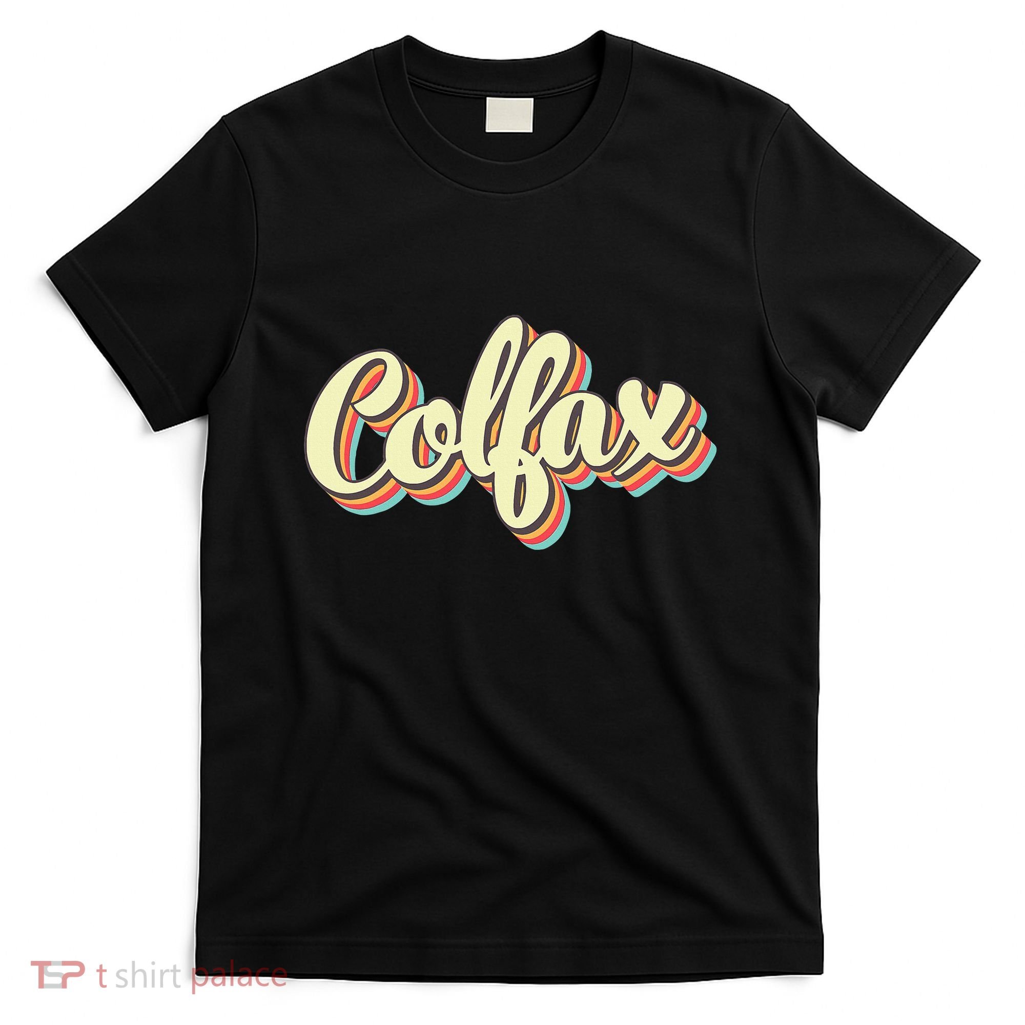 Colfax Retro Art Baseball Font Vintage T-Shirt