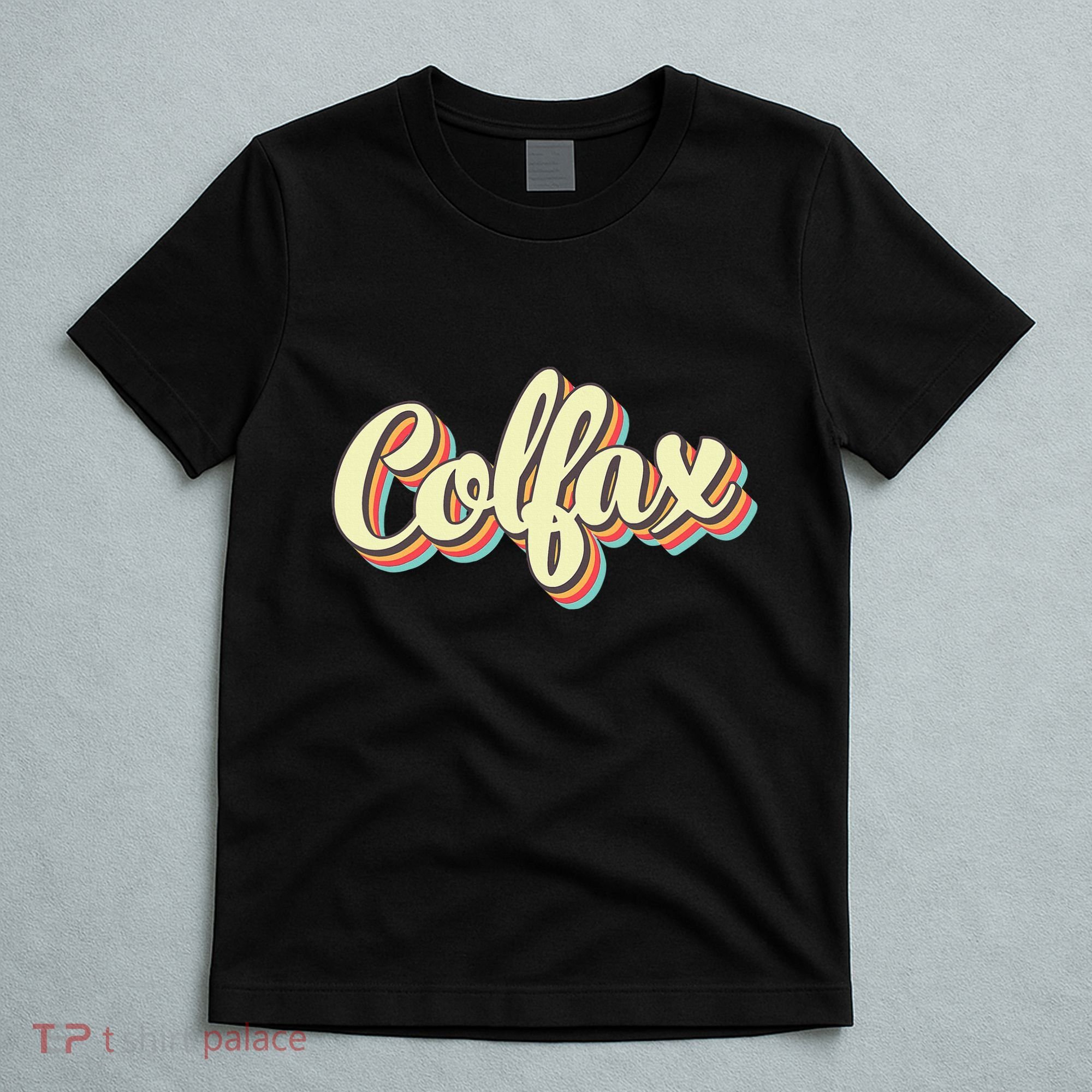 Colfax Retro Art Baseball Font Vintage T-Shirt