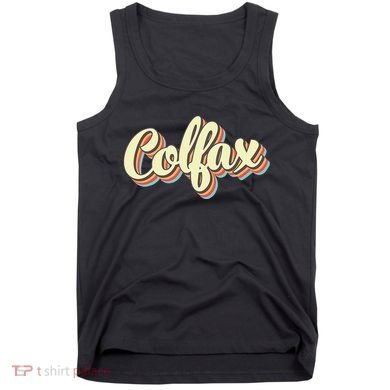 Colfax Retro Art Baseball Font Vintage Tank Top