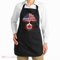 Canadian Roots American Grown Canada Flag Apron thumb 2