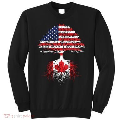 Canadian Roots American Grown Canada Flag Sweatshirt
