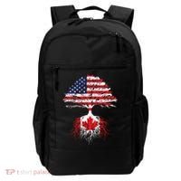 Canadian Roots American Grown Canada Flag Backpack thumb 0