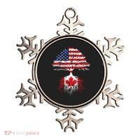Canadian Roots American Grown Canada Flag Ornament thumb 0