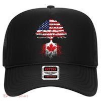 Canadian Roots American Grown Canada Flag Hat thumb 0