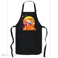 Cute Retro Autumn Fall Leaves Baby Fox Apron thumb 0