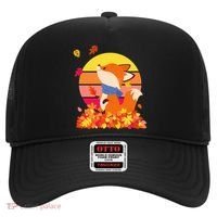 Cute Retro Autumn Fall Leaves Baby Fox Hat thumb 0