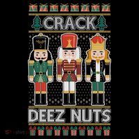 Crack Deez Nuts Nutcracker Ugly Christmas Sweater Backpack thumb 2
