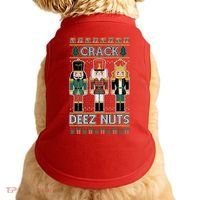 Crack Deez Nuts Nutcracker Ugly Christmas Sweater Doggie Tank thumb 0
