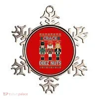 Crack Deez Nuts Nutcracker Ugly Christmas Sweater Ornament thumb 0