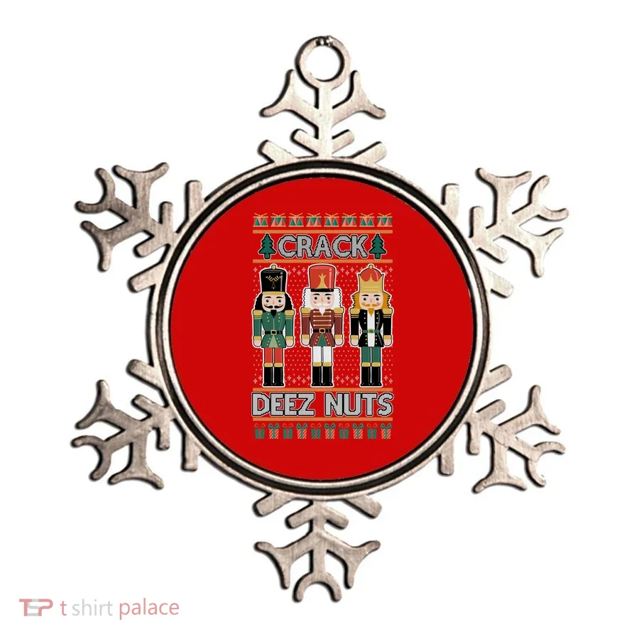 Crack Deez Nuts Nutcracker Ugly Christmas Sweater Ornament