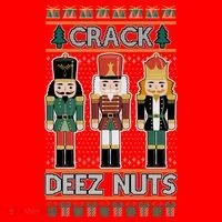 Crack Deez Nuts Nutcracker Ugly Christmas Sweater Ornament thumb 1