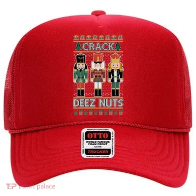 Crack Deez Nuts Nutcracker Ugly Christmas Sweater Hat