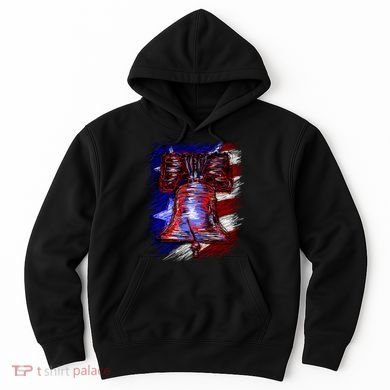 Cracked Liberty Bell Freedom America Hoodie