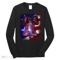 Cracked Liberty Bell Freedom America Long Sleeve Shirt thumb 0