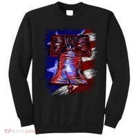 Cracked Liberty Bell Freedom America Sweatshirt thumb 0