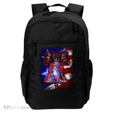 Cracked Liberty Bell Freedom America Backpack