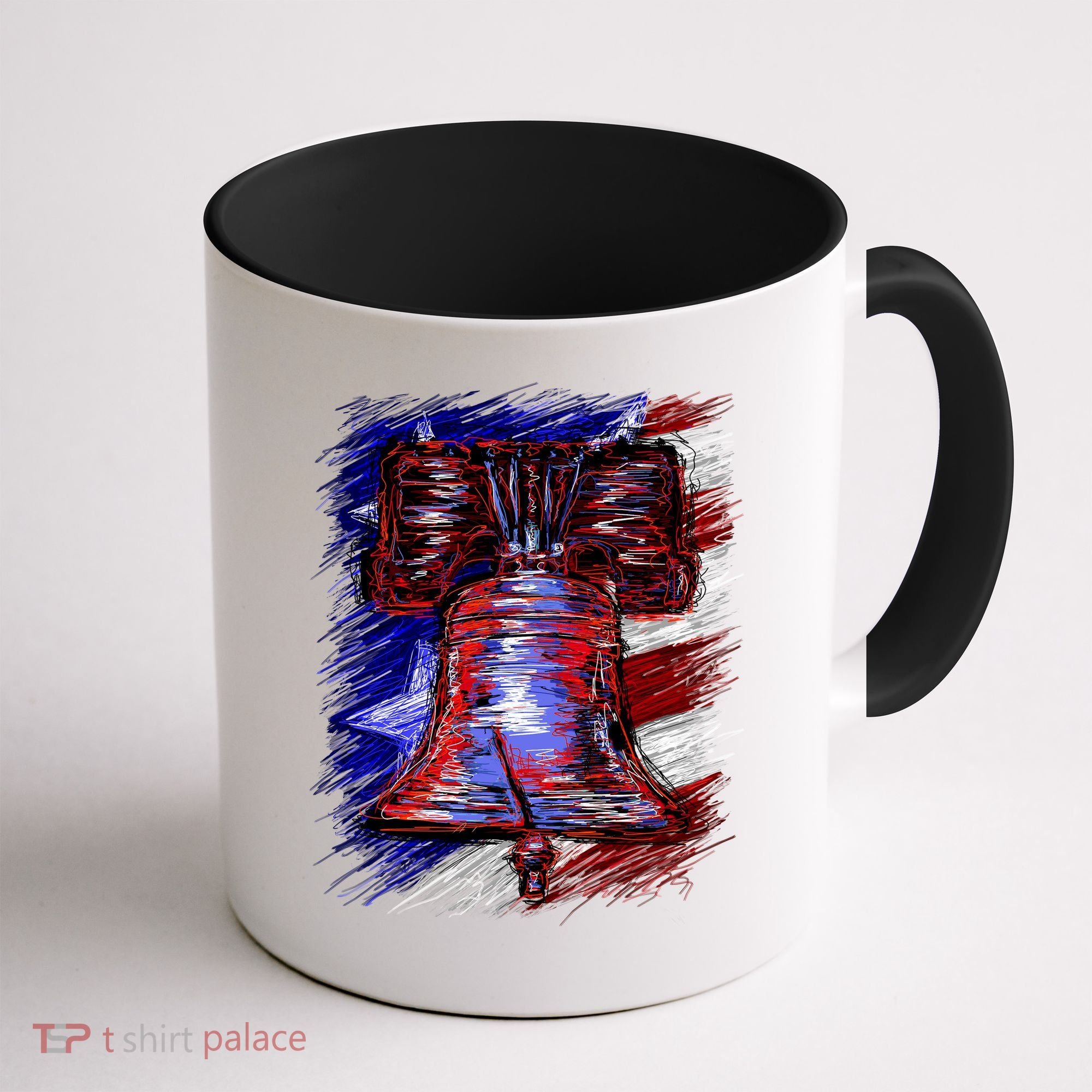 Cracked Liberty Bell Freedom America Coffee Mug