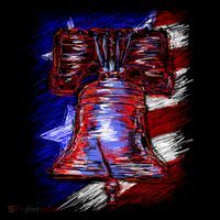 Cracked Liberty Bell Freedom America Women's Hoodie thumb 2