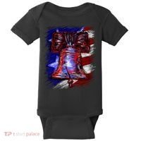 Cracked Liberty Bell Freedom America Baby Bodysuit thumb 0