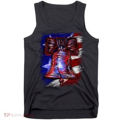 Cracked Liberty Bell Freedom America Tank Top
