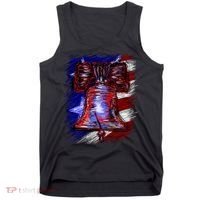 Cracked Liberty Bell Freedom America Tank Top thumb 0