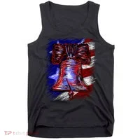 Cracked Liberty Bell Freedom America Tank Top thumb 0