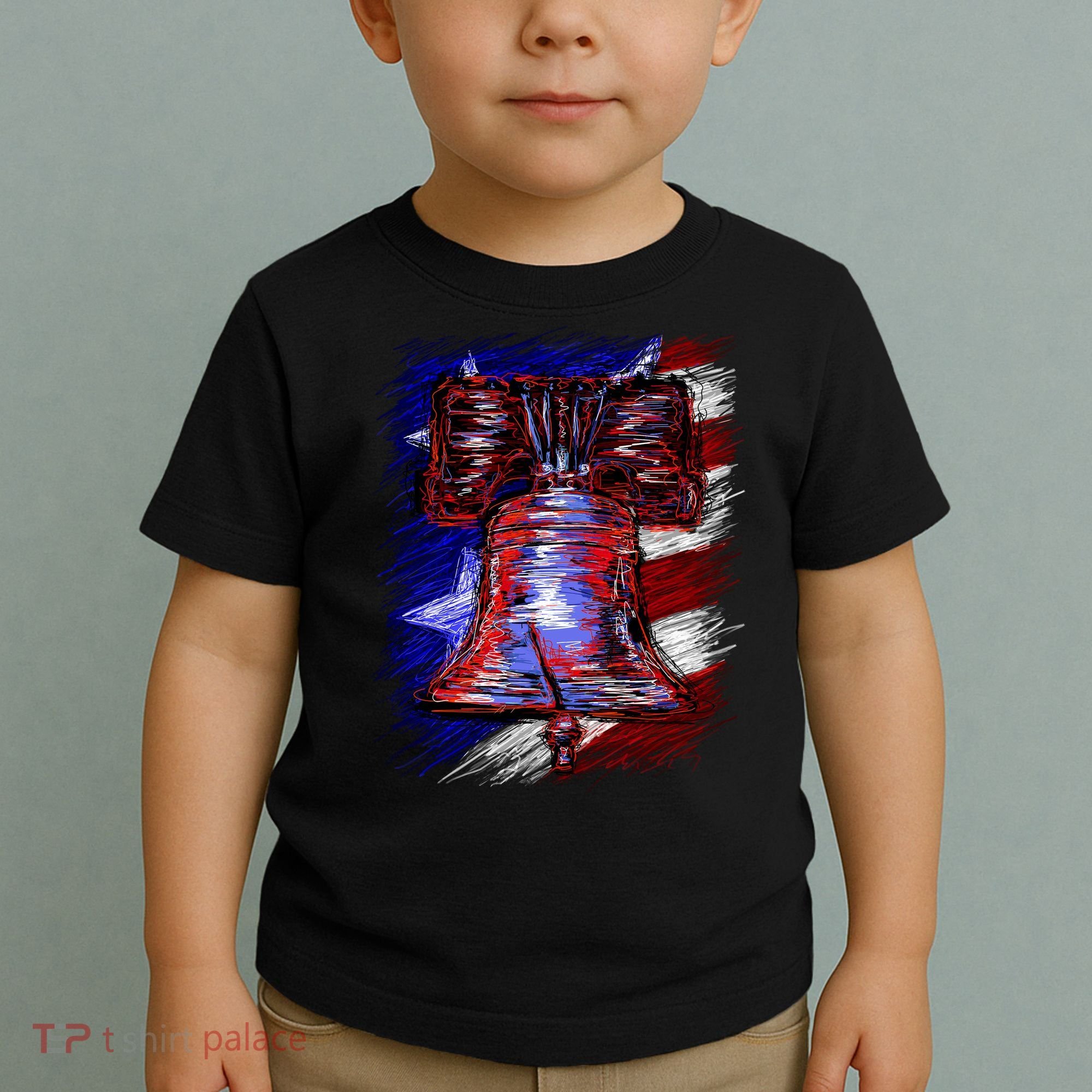 Cracked Liberty Bell Freedom America Toddler T-Shirt