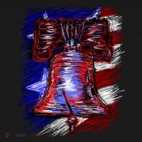 Cracked Liberty Bell Freedom America Visor thumb 3