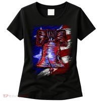 Cracked Liberty Bell Freedom America Women's T-Shirt thumb 0
