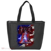 Cracked Liberty Bell Freedom America Tote Bag thumb 0