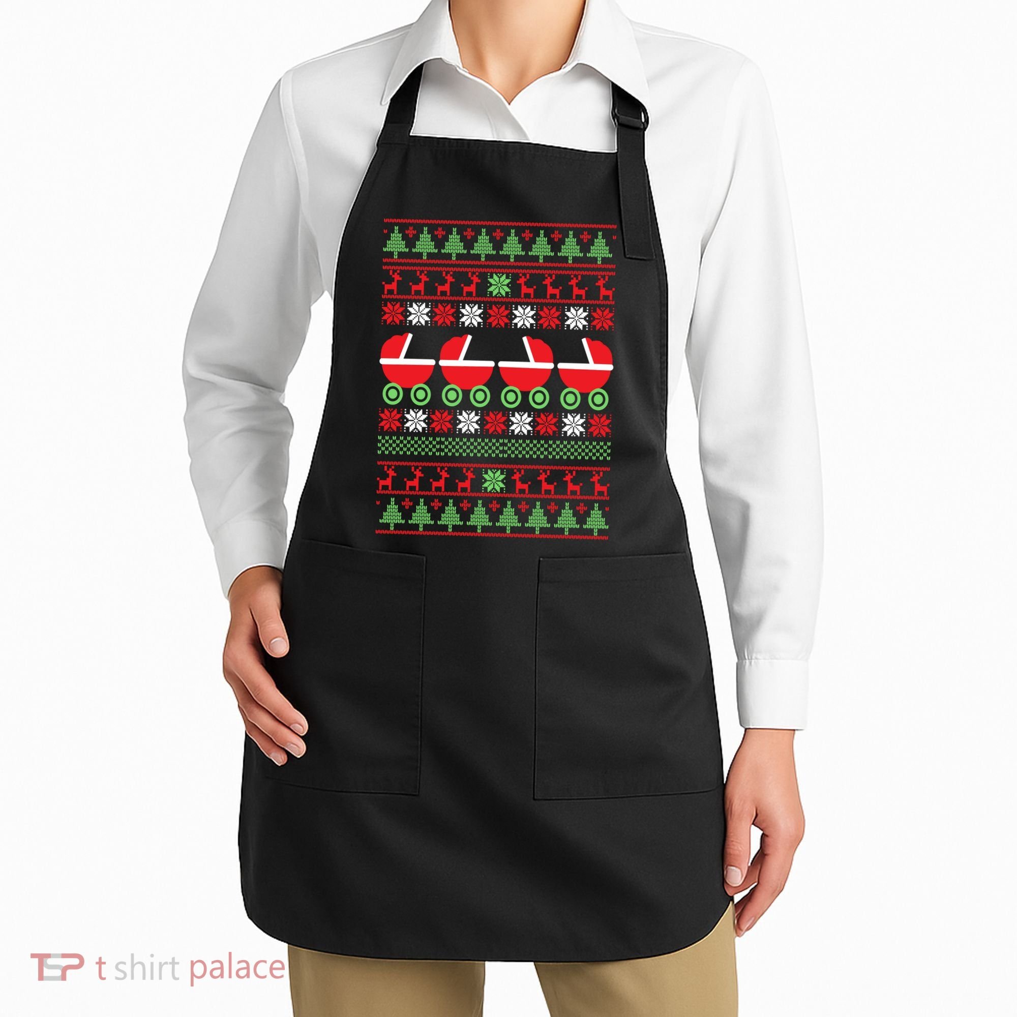 Cradle Ugly Christmas Sweater Apron