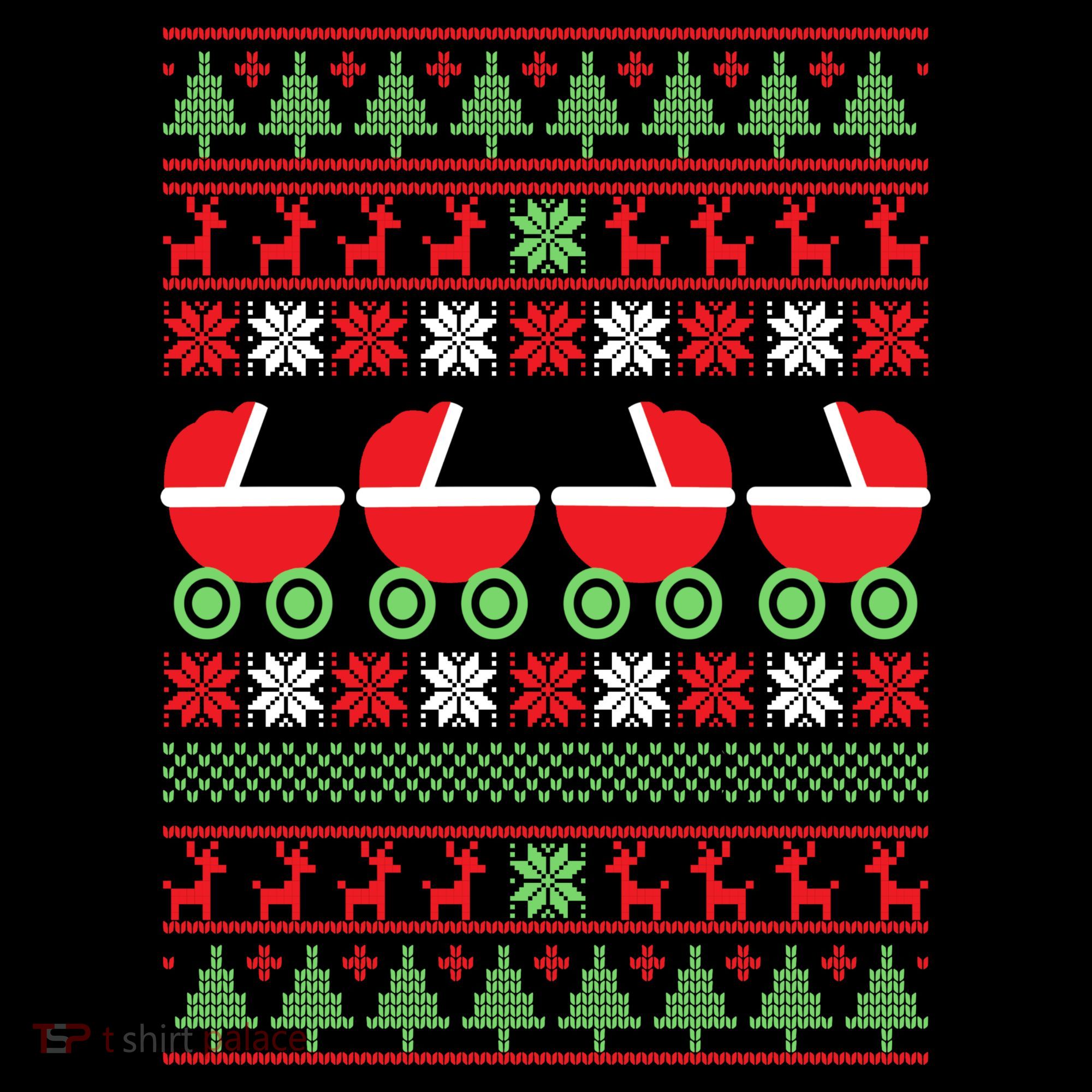 Cradle Ugly Christmas Sweater Coaster