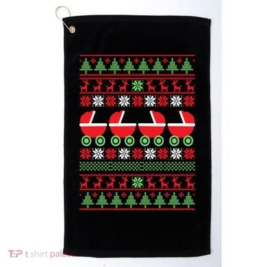 Cradle Ugly Christmas Sweater Golf Towel